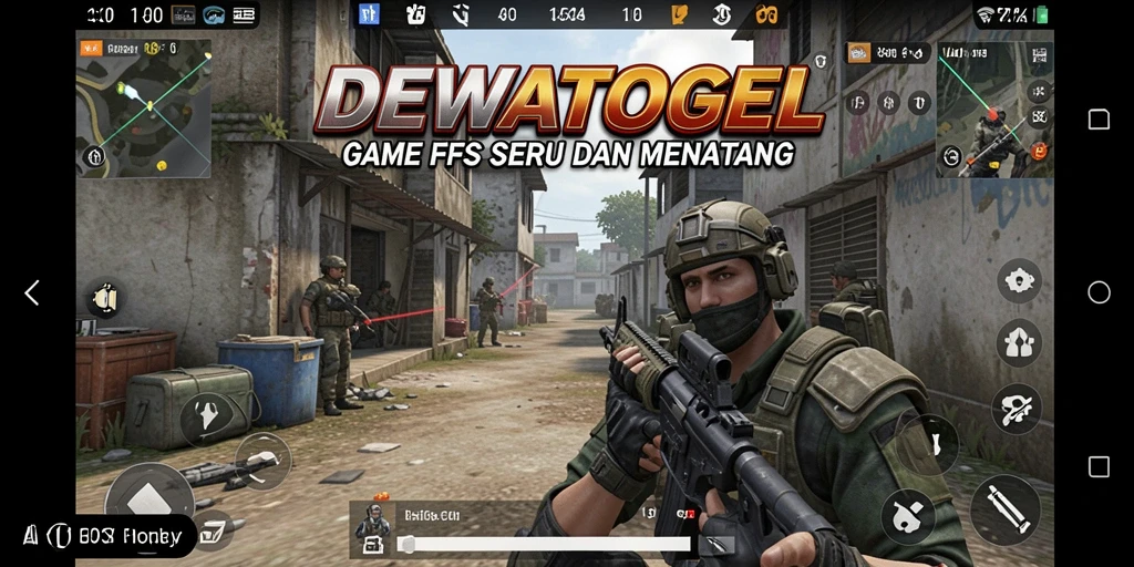Screeshot gameplay <strong>DEWATOGEL</strong> dengan aksi menembak yang mendebarkan.
