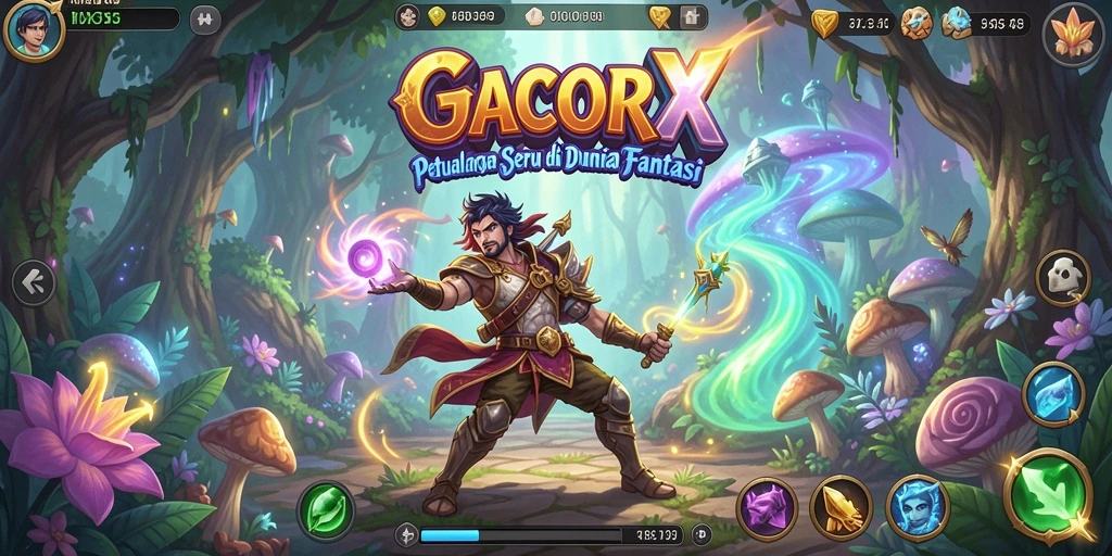Tampilan gameplay GACORX dengan petualangan yang menegangkan.
