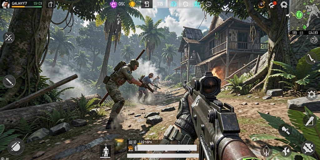 Tangkapan layar gameplay GALAXY77 yang seru dan mendebarkan.