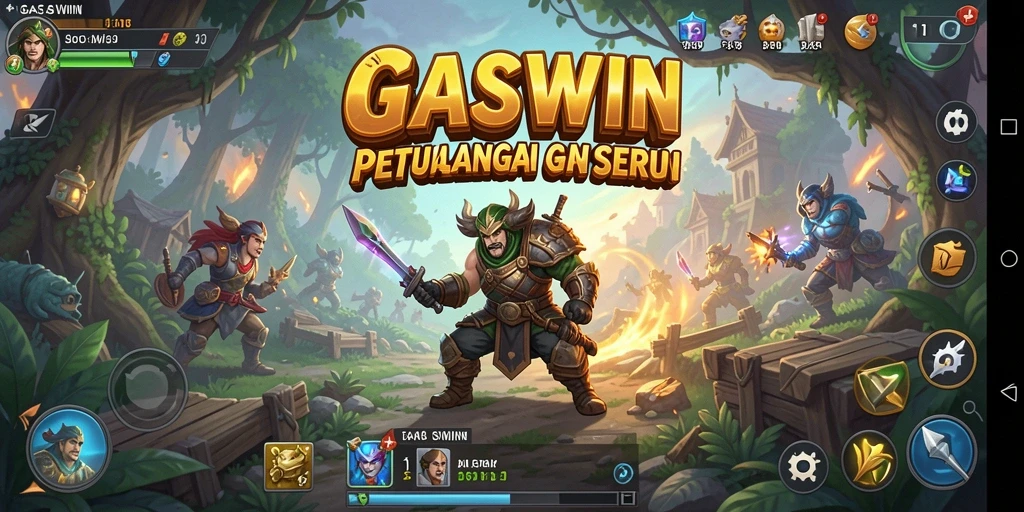 Tampilan gameplay GASWIN dengan petualangan yang menantang dan menakjubkan.