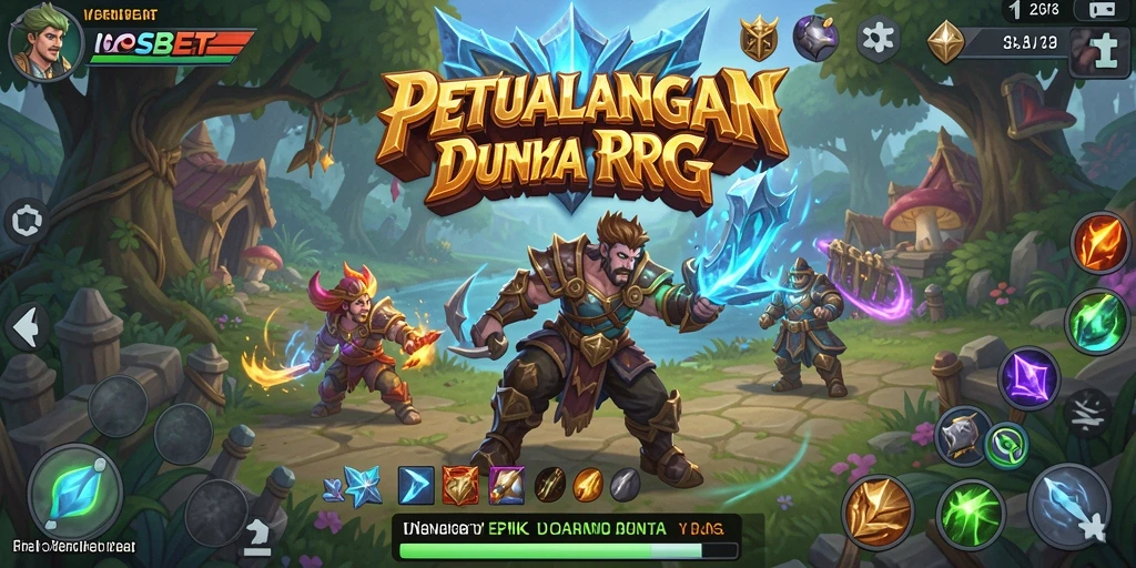 Tampilan gameplay <strong>IOSBET</strong> menampilkan pertarungan aksi seru dan dunia fantasi yang kaya.