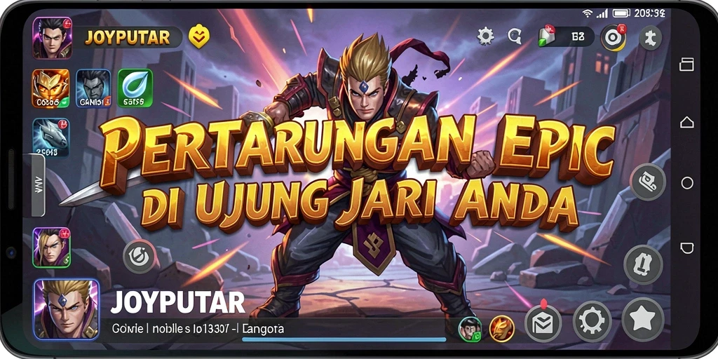 Tampilan seru pertarungan karakter di JOYPUTAR.