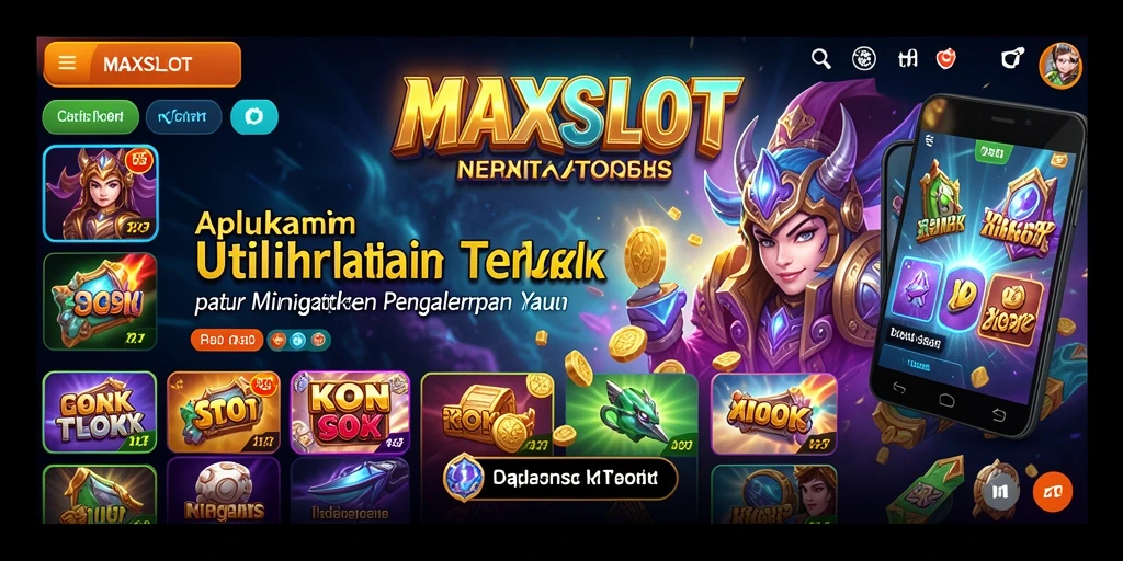 Screenshot MAXSLOT menunjukkan antarmuka pemantauan yang intuitif dan fitur pembersihan yang efektif.