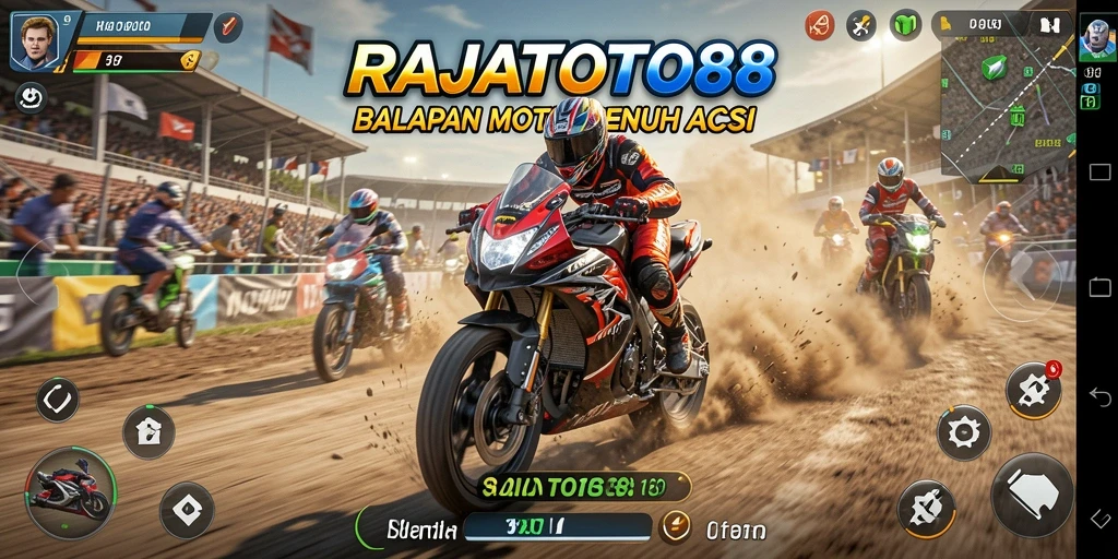 Tampilan gameplay RAJATOTO88 yang penuh aksi dan mendebarkan.