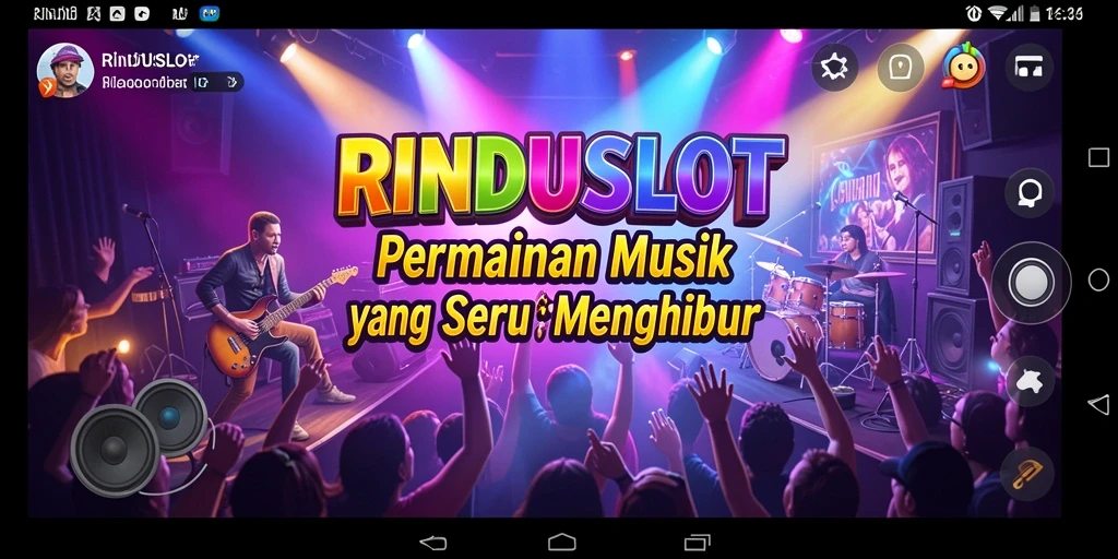 Tampilan menarik dari gameplay RINDUSLOT yang penuh musik.