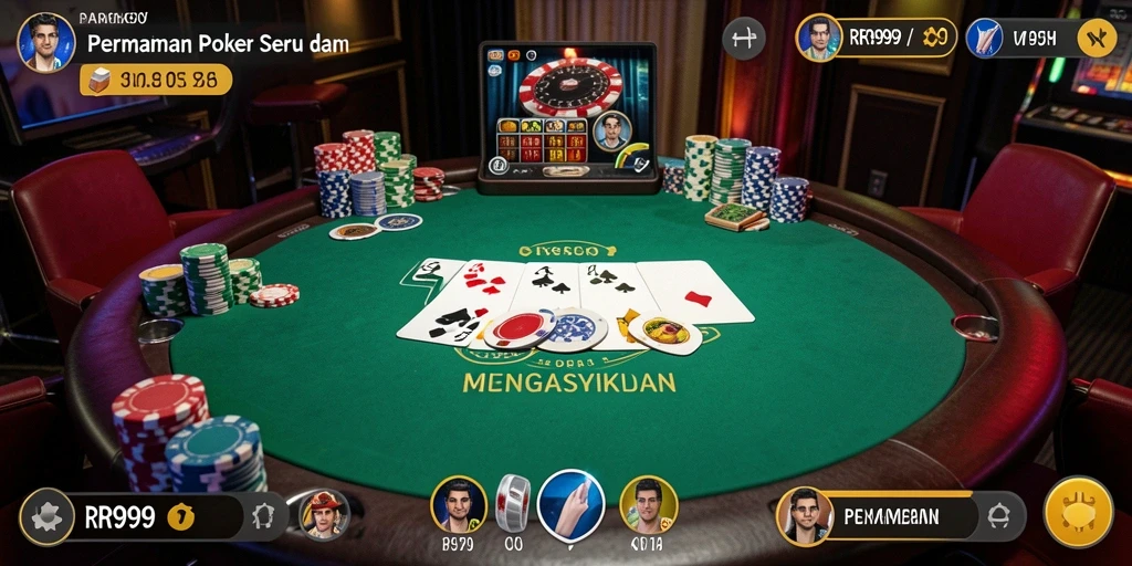 Gameplay poker mendebarkan di RR999 dengan grafik yang menakjubkan.