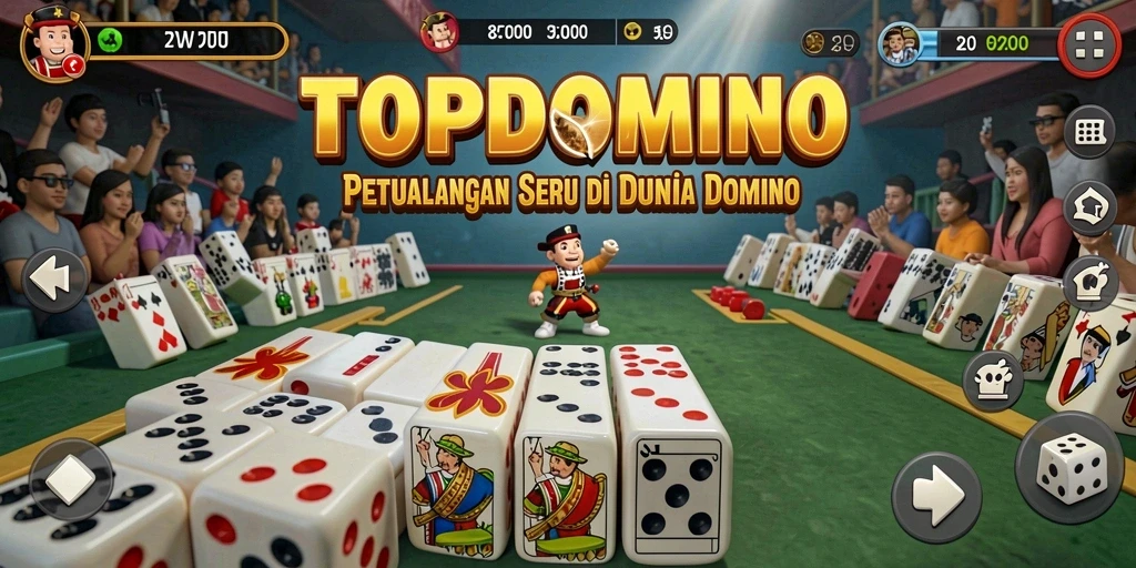 Tampilan gameplay seru dari TOPDOMINO yang menantang di dunia domino.