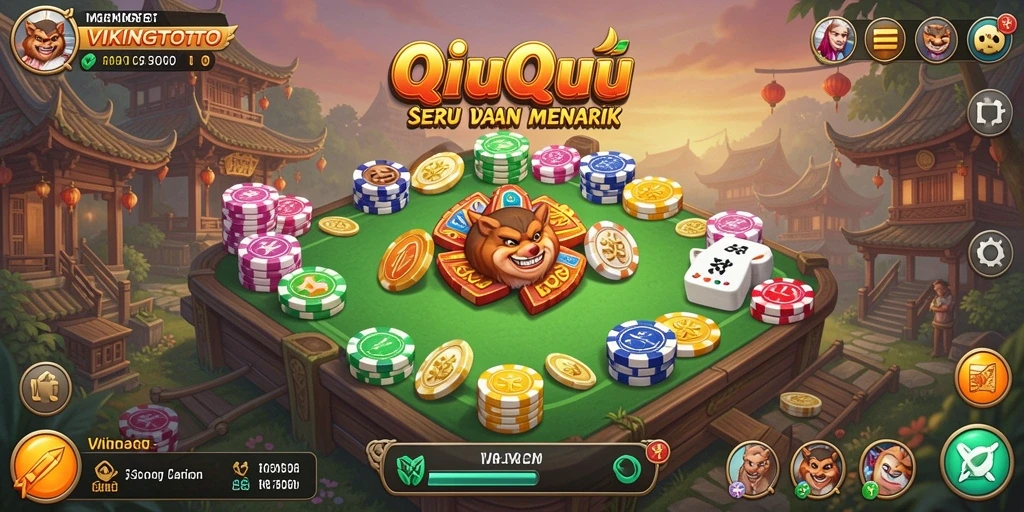 Screenshot gameplay QiuQiu VIKINGTOTO yang seru.